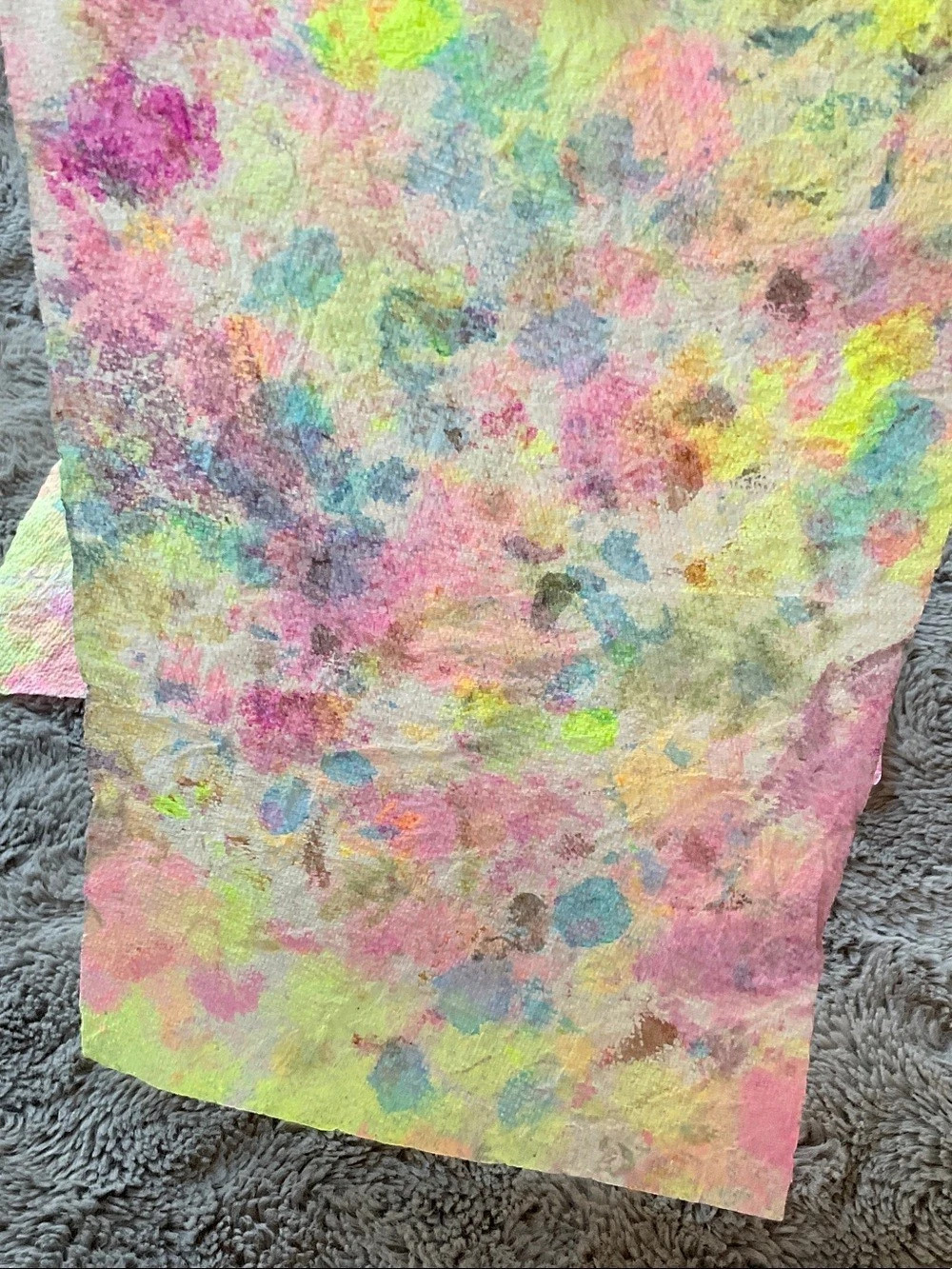 Abstract Multicolor Textile Art - Picture 7 of 7